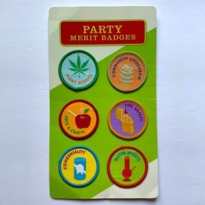 Party Merit Badge Patches Vintage 2010s